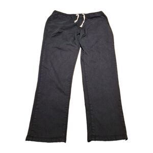 Marine Layer Saturday Twill Pant Men Size XL Gray Elastic Drawstring (34×31.5)